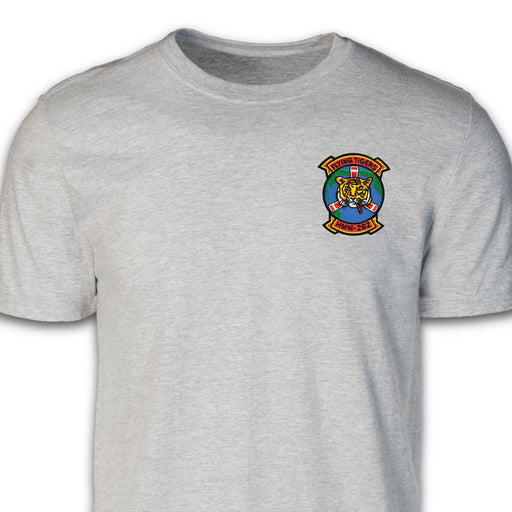 HMM-262 Flying Tigers Patch T-shirt Gray - SGT GRIT