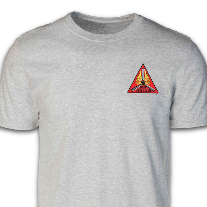 MCAS New River Patch T-shirt Gray
