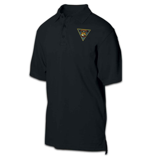 MCAS Cherry Point Patch Golf Shirt Black - SGT GRIT