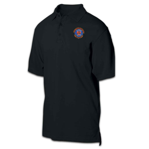 24th MEU Fleet Marine Force Patch Golf Shirt Black - SGT GRIT