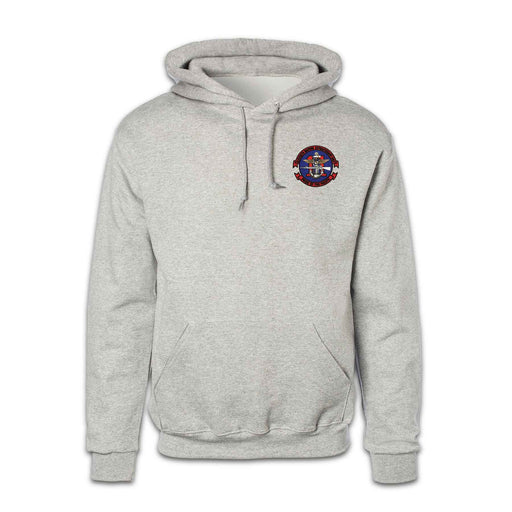 11th MEU - Pride of the Pacific Patch Gray Hoodie - SGT GRIT