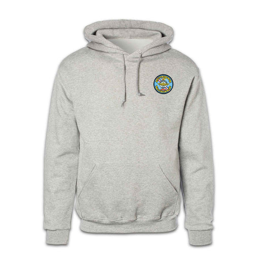 2D Anglico FMF Patch Gray Hoodie - SGT GRIT
