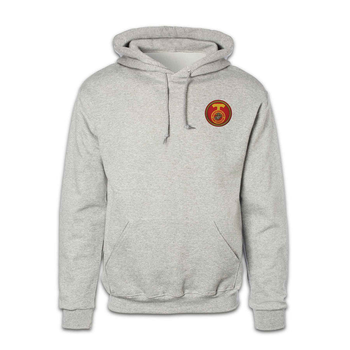 Marine Corps Base Camp Pendleton Patch Gray Hoodie - SGT GRIT