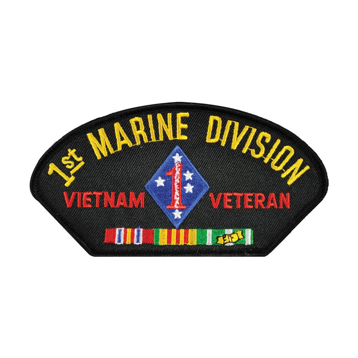 Vietnam - 1st Marine Division Veteran Cover Patch - SGT GRIT