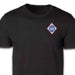 1st Combat Engineer Battalion Patch T-shirt Black - SGT GRIT