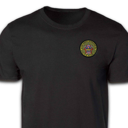 1st LAR Battalion Patch T-shirt Black - SGT GRIT