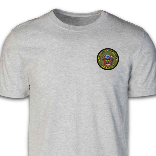 1st LAR Battalion Patch T-shirt Gray - SGT GRIT