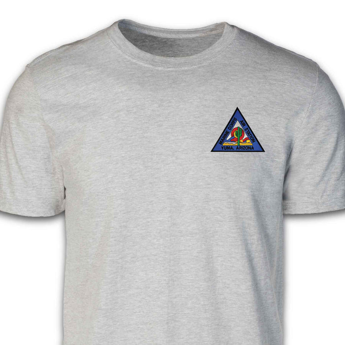 Marine Corps Air Station Yuma Arizona Patch T-shirt Gray - SGT GRIT