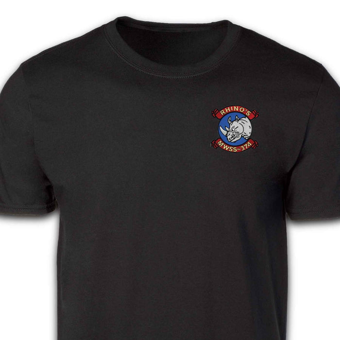 MWSS-374 Patch T-shirt Black - SGT GRIT