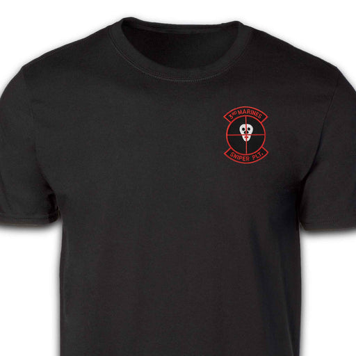 3rd Marines Sniper Platoon Patch T-shirt Black - SGT GRIT