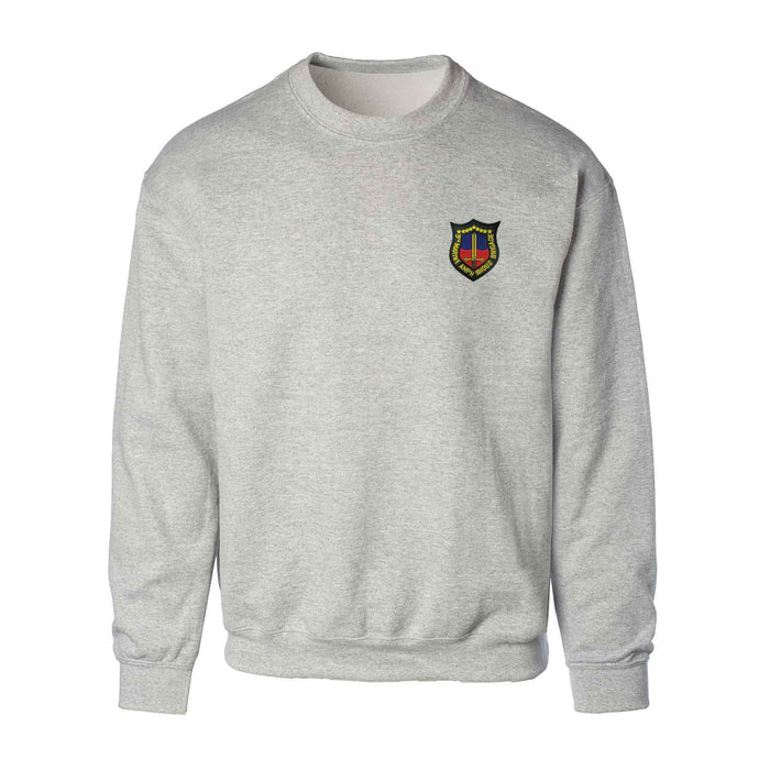 9th Marine Amphibious Brigade Patch Gray Sweatshirt