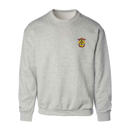MCB Camp Lejeune Patch Gray Sweatshirt - SGT GRIT