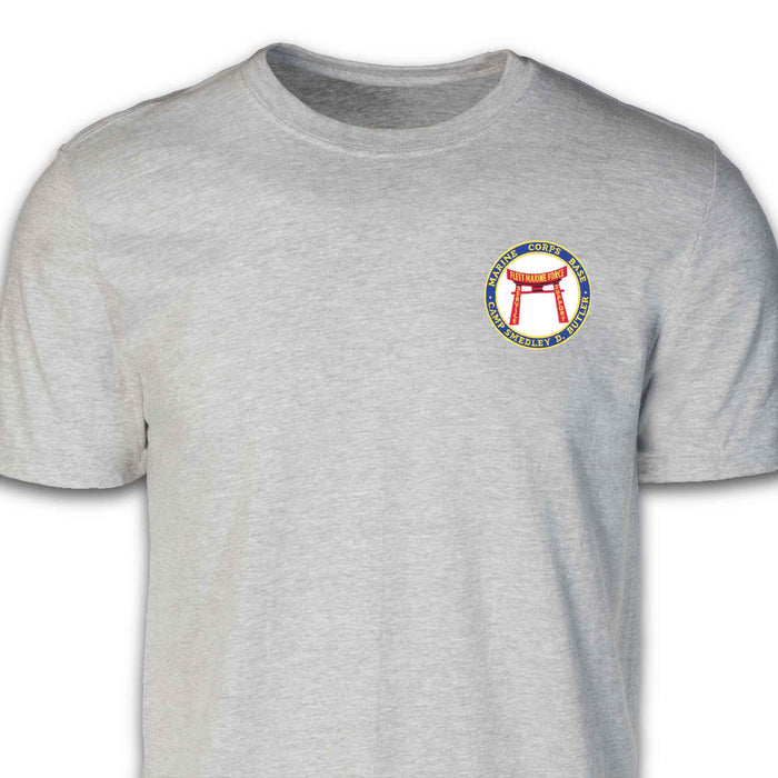 Marine Corps Base Okinawa Patch T-shirt Gray
