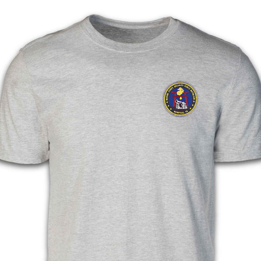Marine Corps Security Force Battalion Patch T-shirt Gray - SGT GRIT