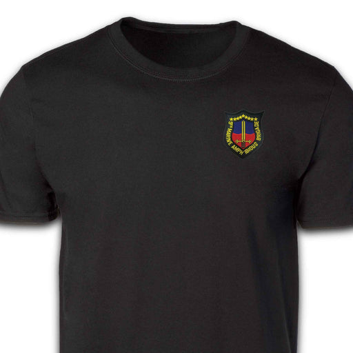 9th Marine Amphibious Brigade Patch T-shirt Black - SGT GRIT
