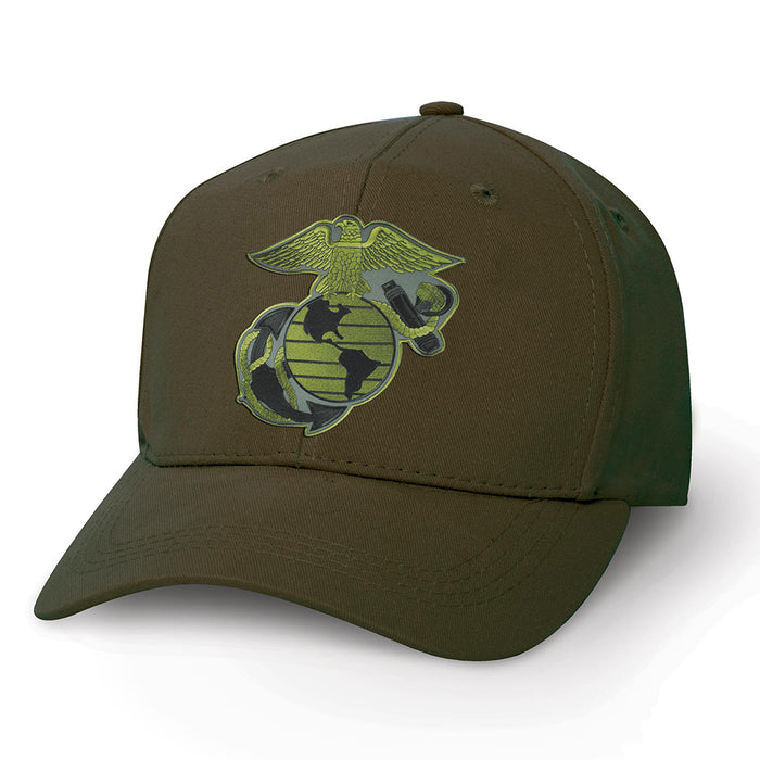 Eagle Globe and Anchor OD Green Patch Cover