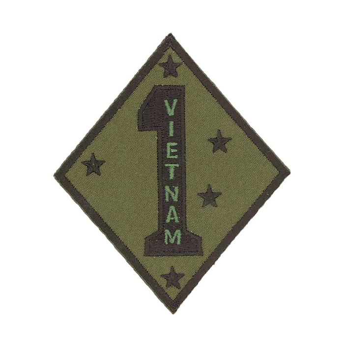 Vietnam - 1st Marine Division OD Green Patch - SGT GRIT