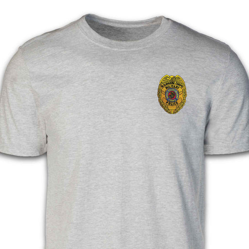 Military Police Badge Patch T-shirt Gray - SGT GRIT