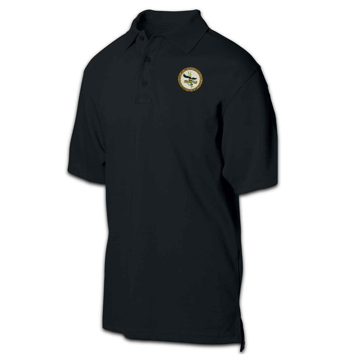 MCCES Patch Golf Shirt Black - SGT GRIT