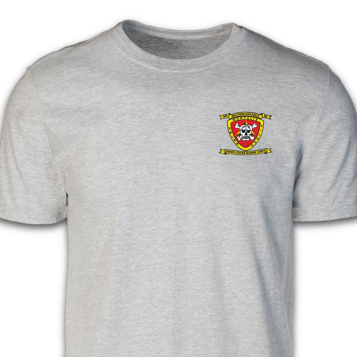 3rd Recon Battalion Patch T-shirt Gray - SGT GRIT