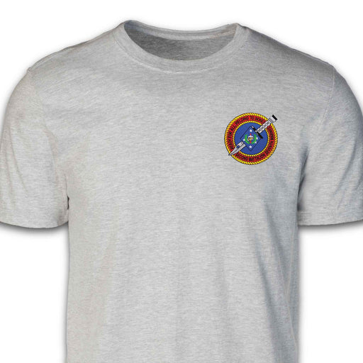 2nd Battalion 7th Marines Patch T-shirt Gray - SGT GRIT