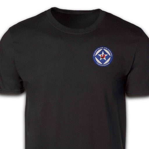 3rd Battalion 6th Marines Patch T-shirt Black - SGT GRIT