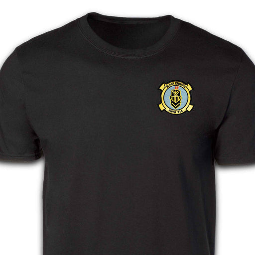 VMFA-314 Black Knights Patch T-shirt Black - SGT GRIT