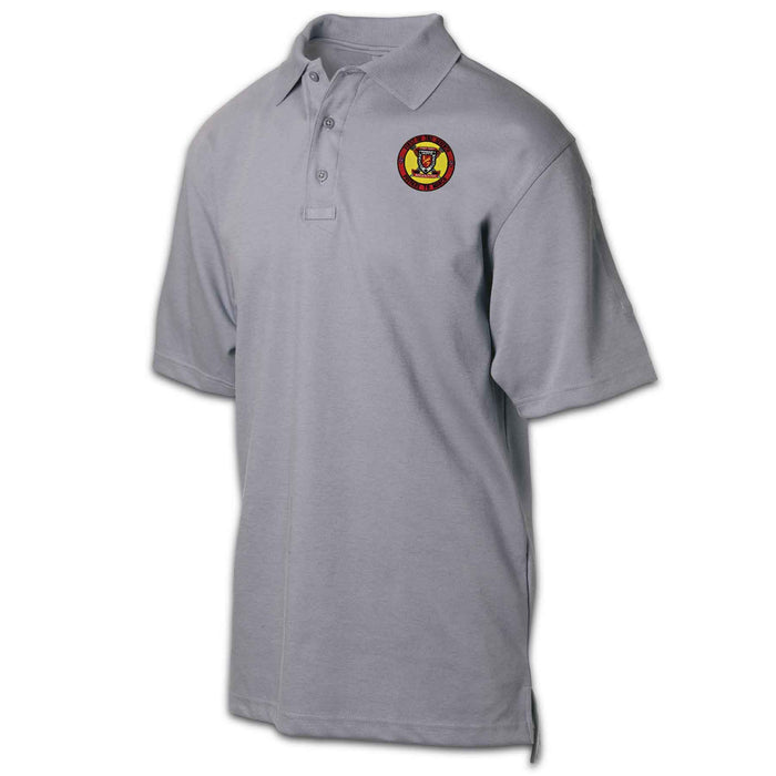 1/7 First of the Seventh Patch Golf Shirt Gray - SGT GRIT