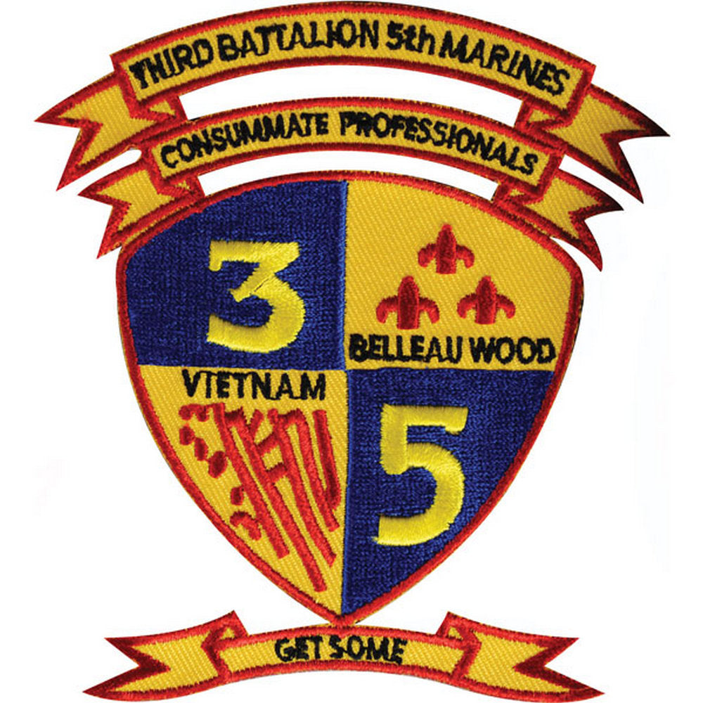 1st Battalion 5th Marines Patch - USMC Crest Patch — SGT GRIT