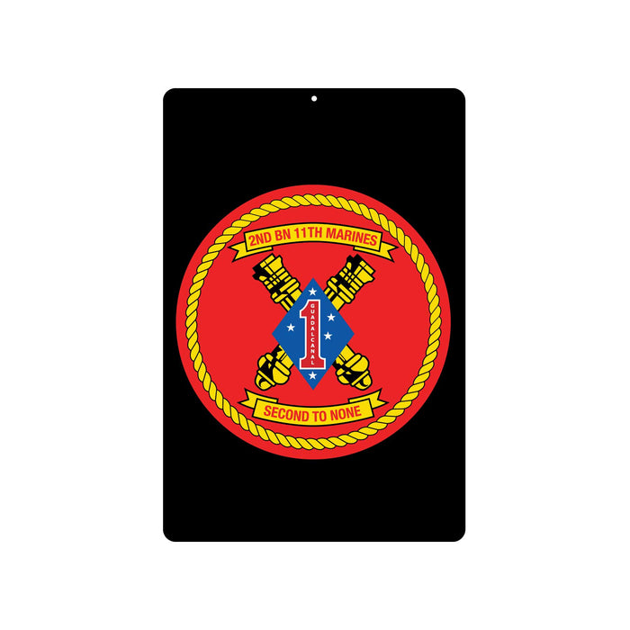 2nd Battalion 11th Marines Metal Sign - SGT GRIT