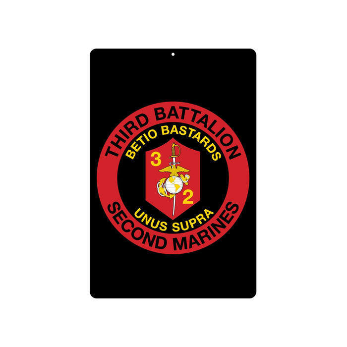 3rd Battalion 2nd Marines Metal Sign