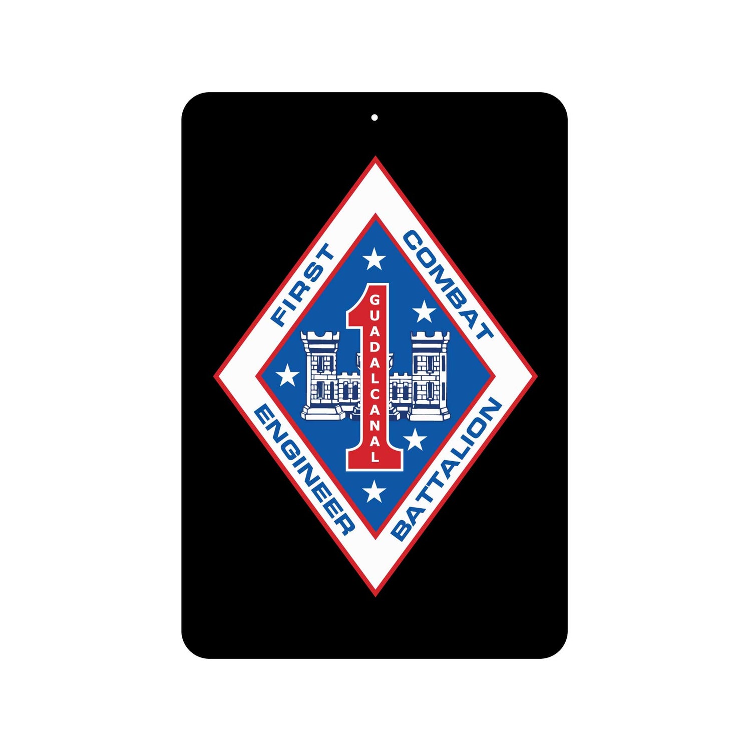 1st Combat Engineer Battalion Metal Sign – SGT GRIT