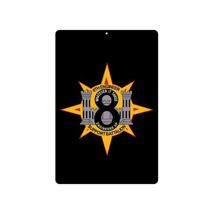 8th Engineer Battalion Metal Sign - SGT GRIT