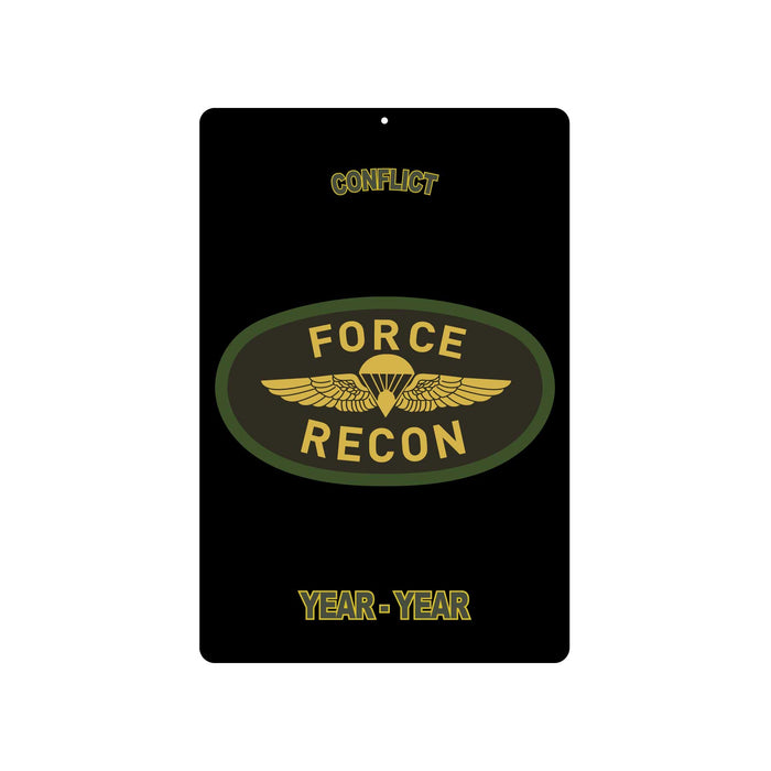 Force Recon Metal Sign - SGT GRIT