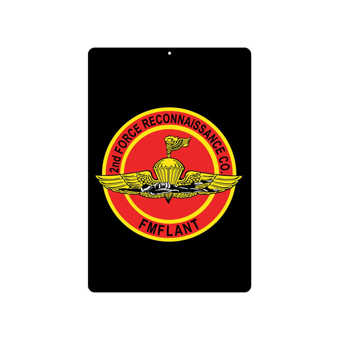 2nd Force Reconnaissance Company Metal Sign