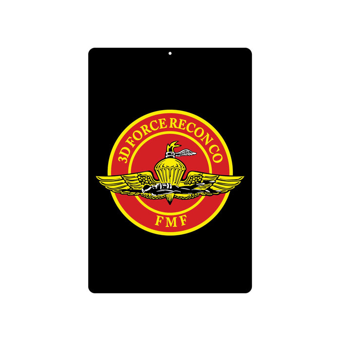 3rd Force Recon FMF Metal Sign - SGT GRIT