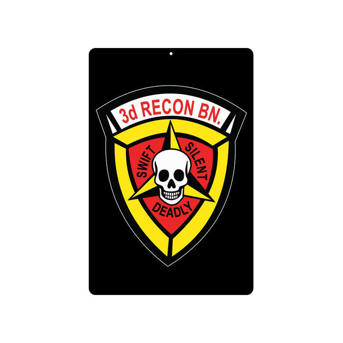 3rd Recon Battalion Metal Sign - SGT GRIT
