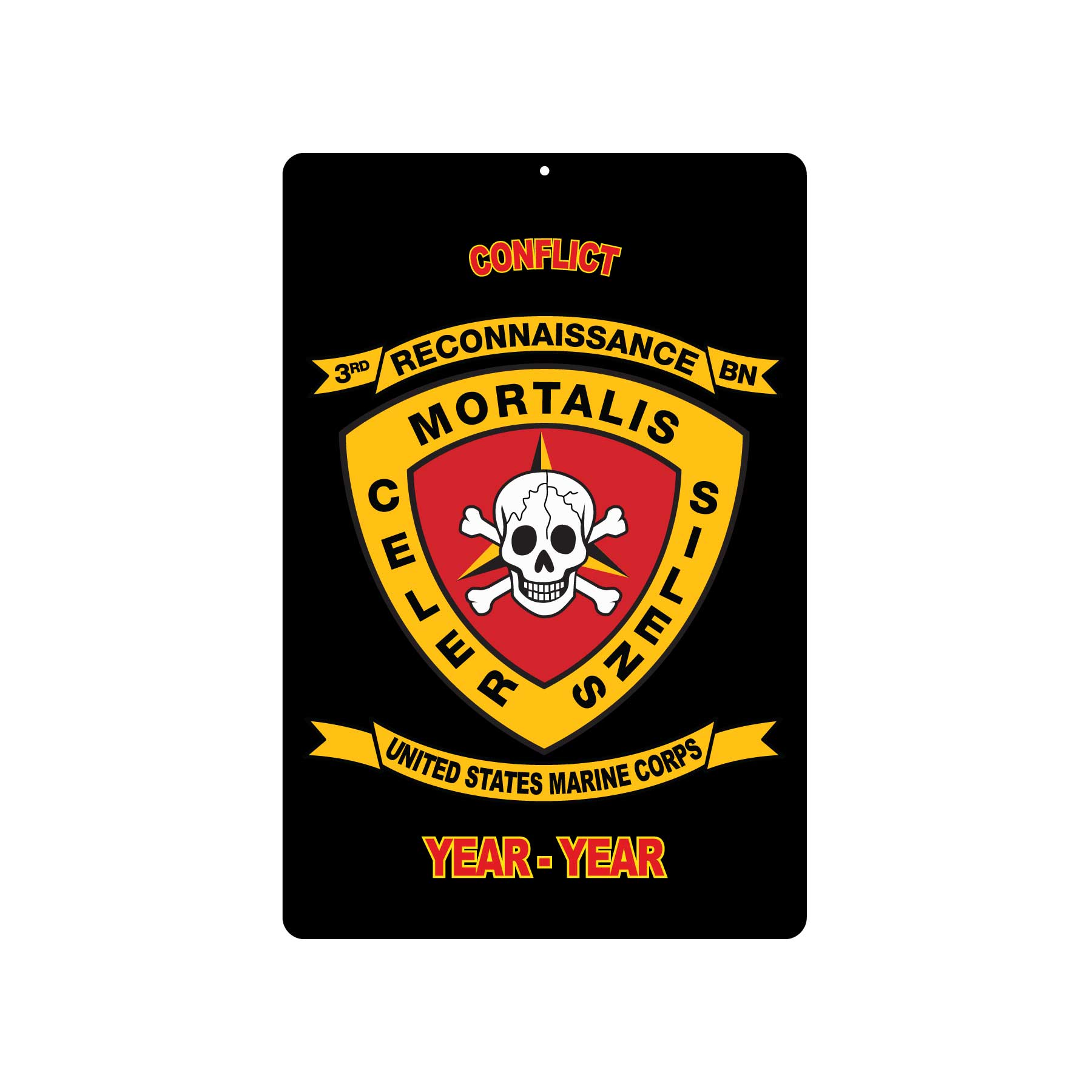 3rd Recon Battalion Metal Sign – SGT GRIT