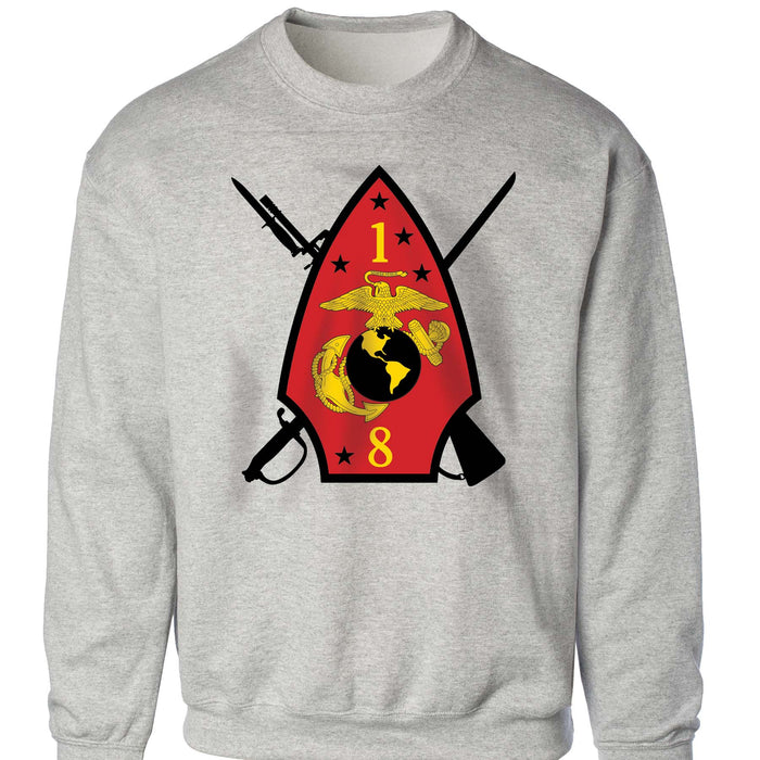 1st Battalion 8th Marines Sweatshirt - SGT GRIT