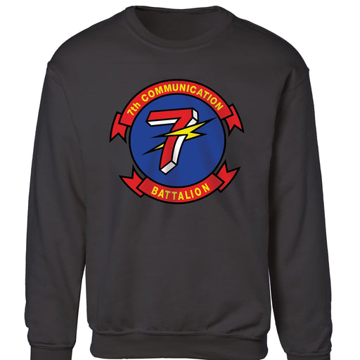 7th Communication Battalion Patch Sweatshirt - SGT GRIT