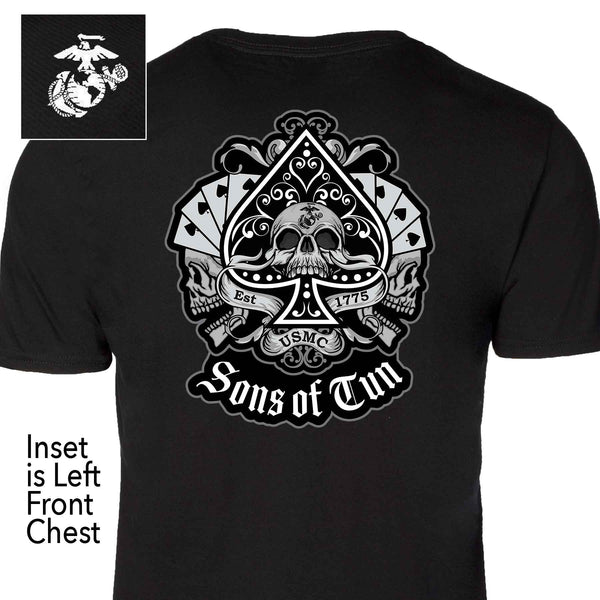 Sons of Tun Spade Back With Left Chest T-shirt – SGT GRIT