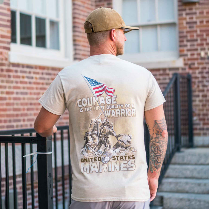 Marine Corps Warrior Graphic T-Shirt 100% Cotton