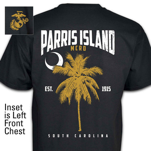 Parris Island MCRD Palm T-shirt - SGT GRIT