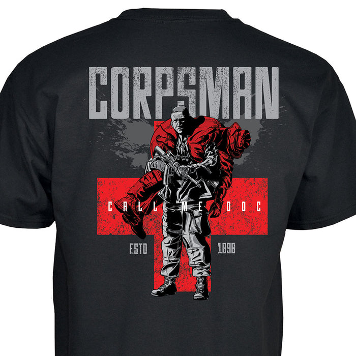 Corpsman Back With Left Chest T-Shirt - SGT GRIT