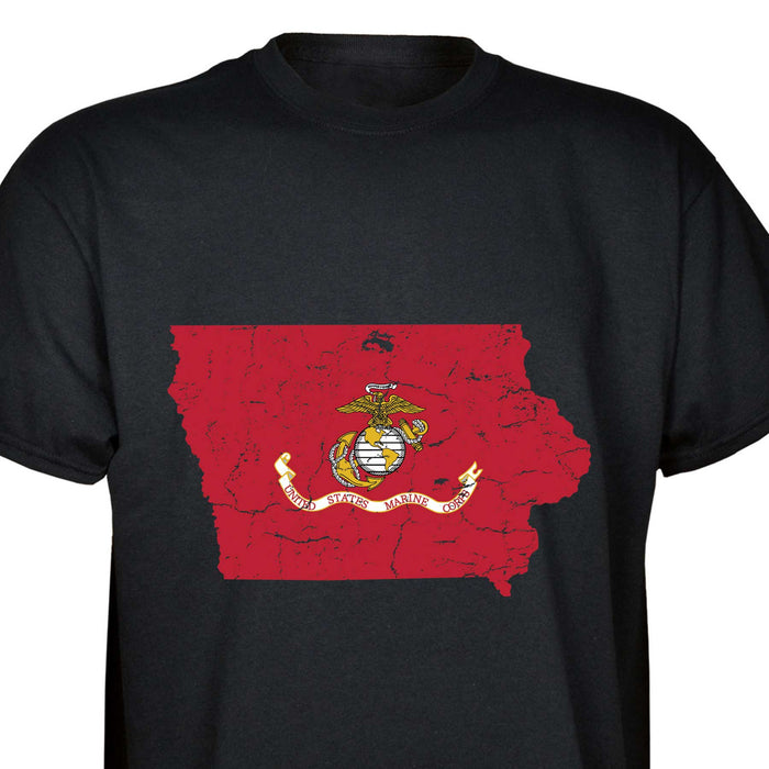 Customizable USMC T-Shirt with Choose-your-State Option