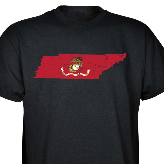 Customizable USMC T-Shirt with Choose-your-State Option - SGT GRIT