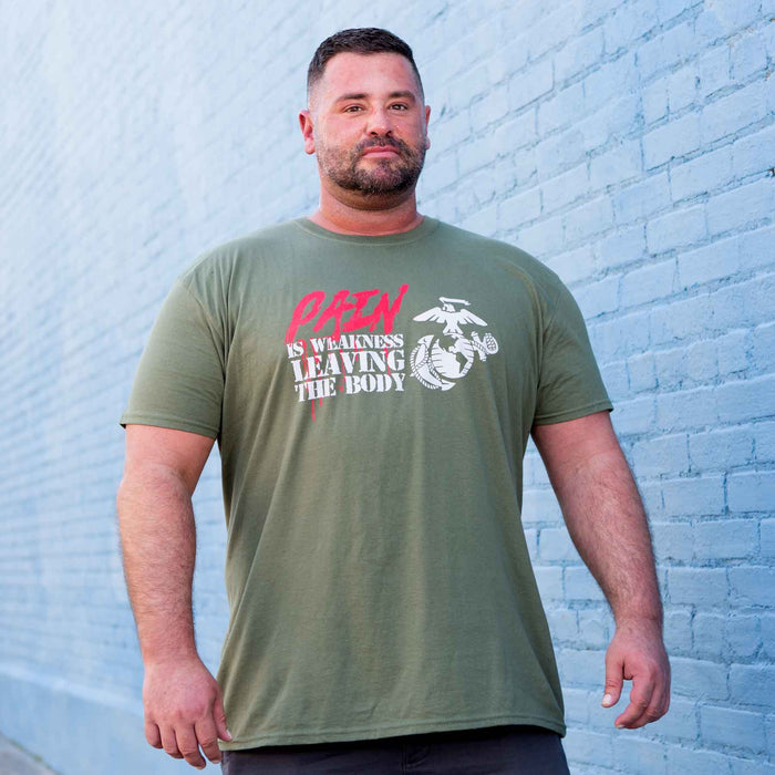 Pain Is Weakness Leaving the Body T-shirt - SGT GRIT
