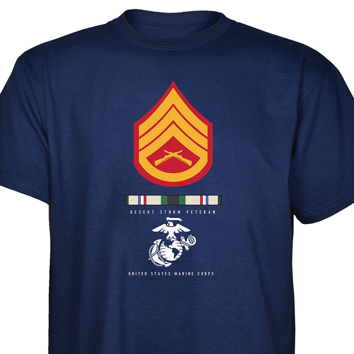 Choose Your Conflict And Rank - Dress Blues T-shirt - SGT GRIT
