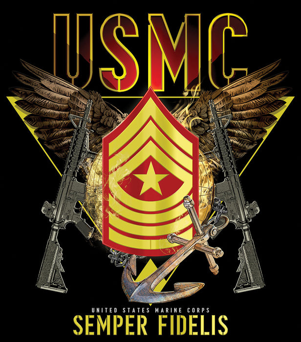Exclusive Marine Corps T-Shirt Customized by Rank - SGT GRIT