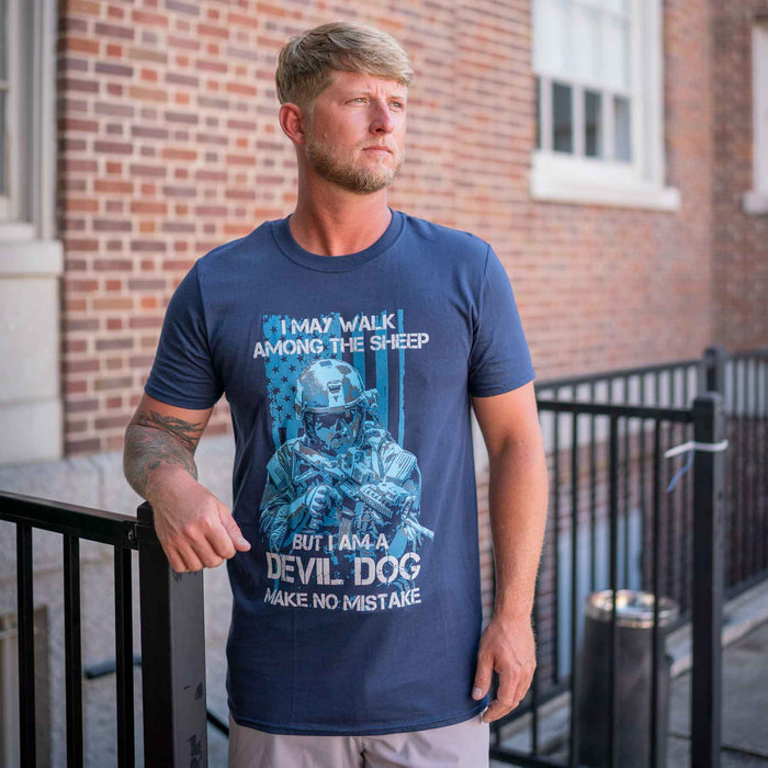 Devil Dog Make No Mistake Full Front T-shirt